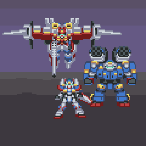 srx, r-1, r-3 powered, and r-2 powered (super robot wars and 1 more) drawn by cecihoney