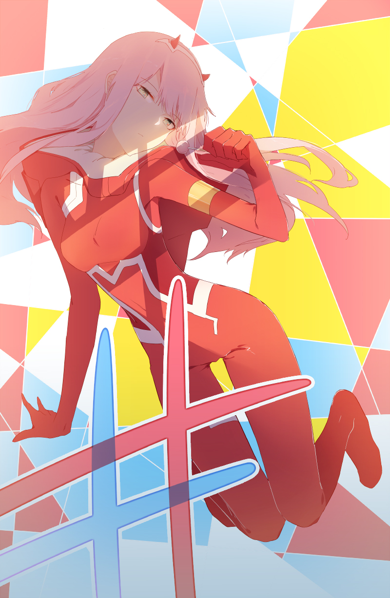 zero two (darling in the franxx) drawn by aeror