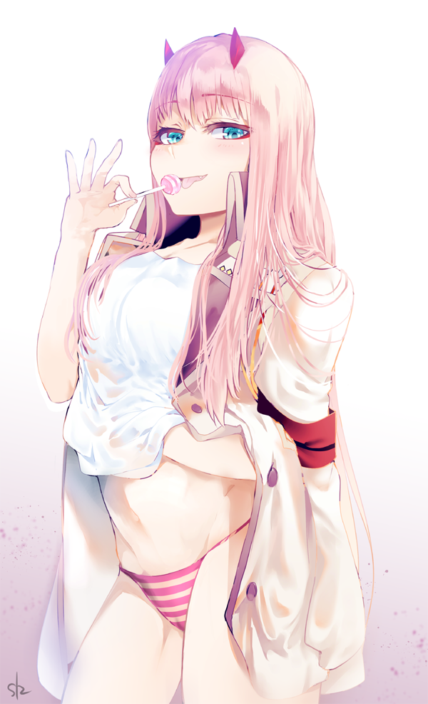 zero two (darling in the franxx) drawn by siz_(emforhsqhf)