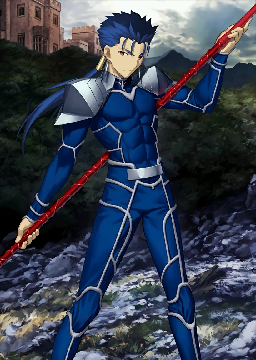 cu chulainn (fate and 2 more) drawn by takeuchi_takashi