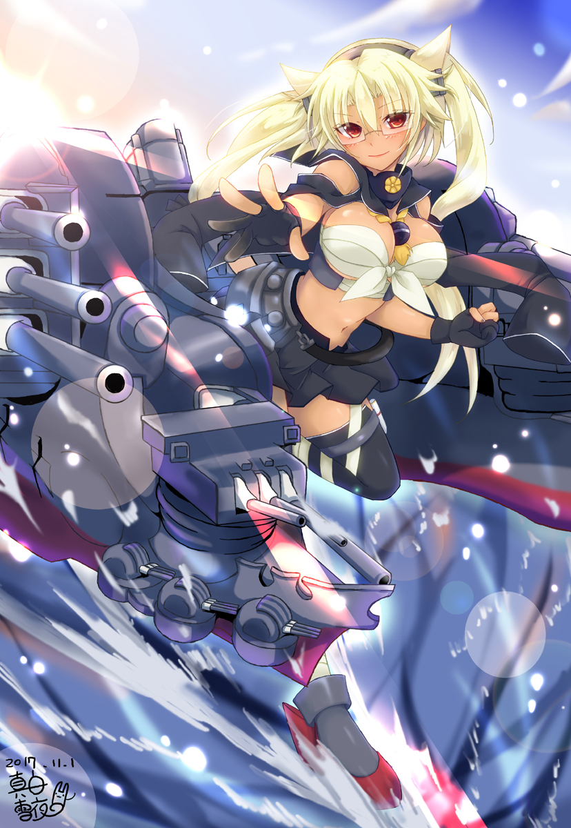 musashi and musashi kai (kantai collection) drawn by mashiro_yukiya