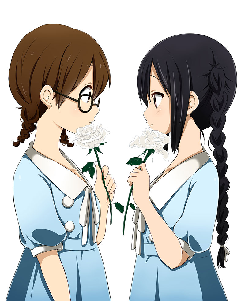 nakano azusa and hirasawa yui (k-on! and 1 more) drawn by ragho_no_erika