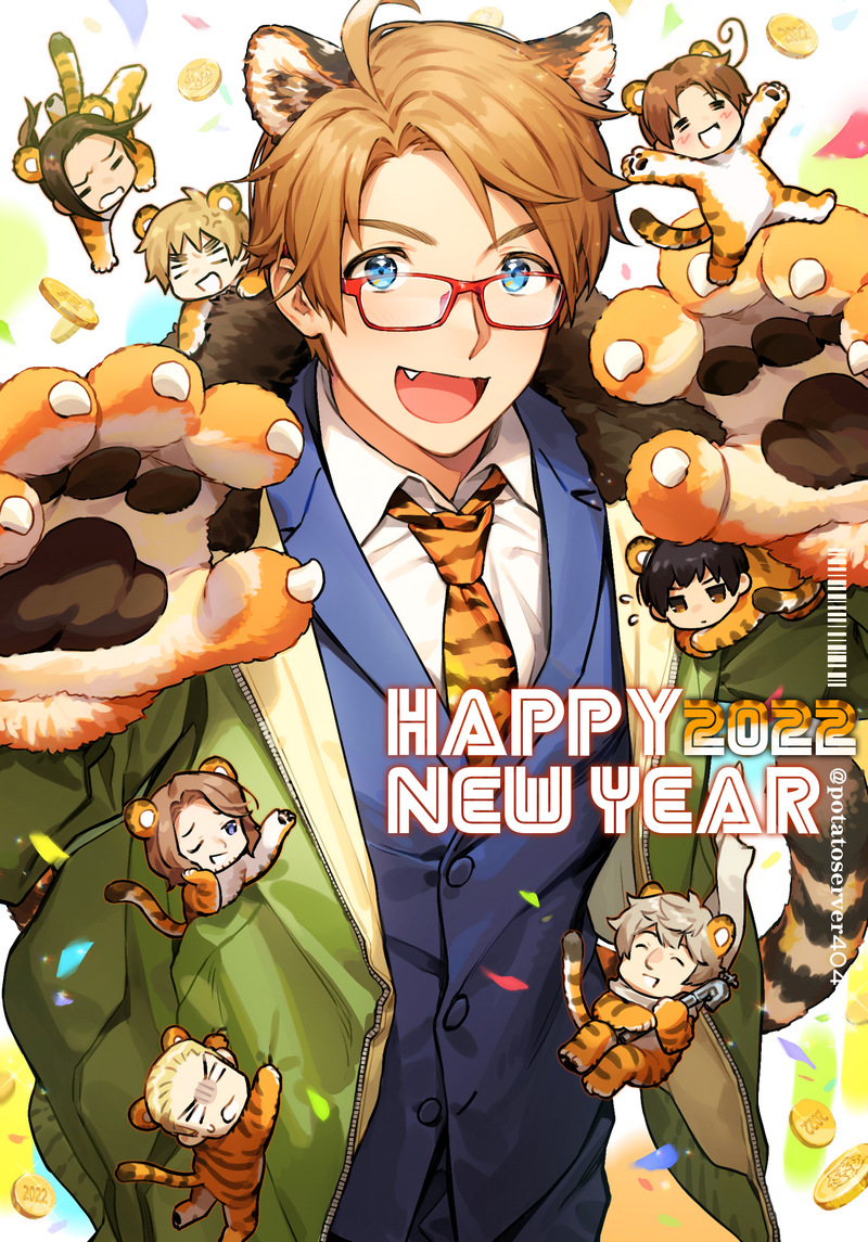 america, united kingdom, japan, russia, france, and 3 more (axis powers hetalia) drawn by to@st