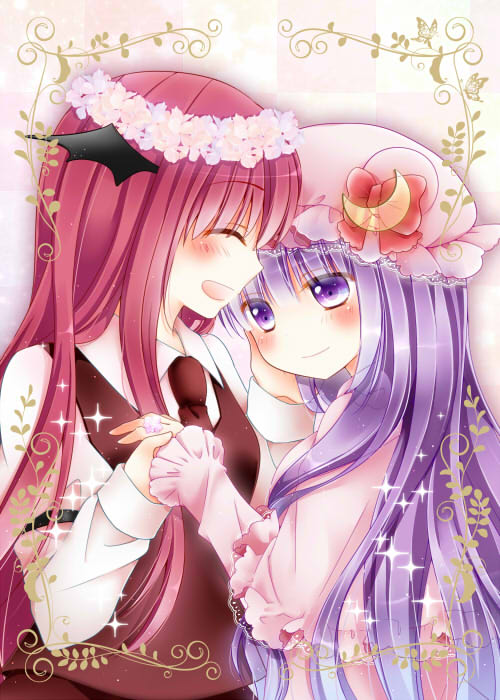 patchouli knowledge and koakuma (touhou) drawn by murasaki_(murasakiiro_no_yoru)