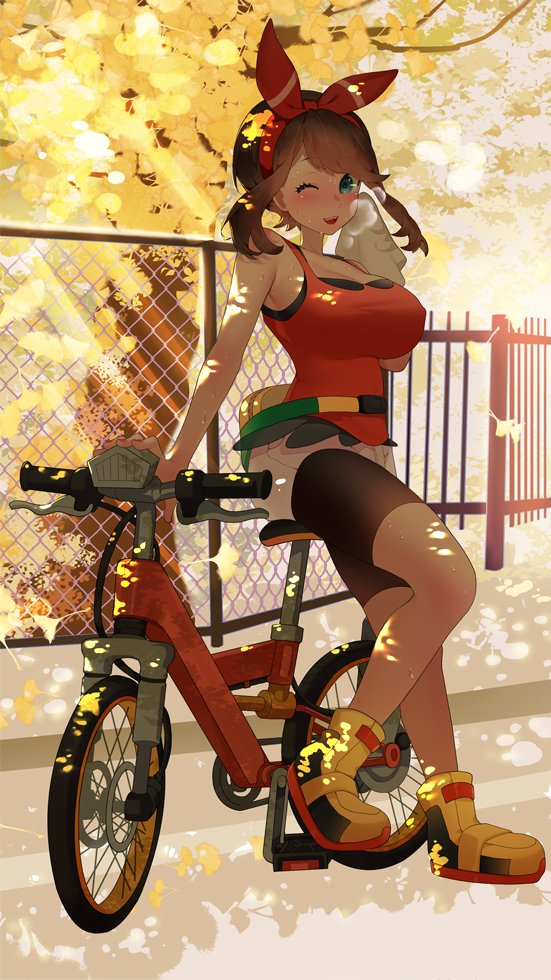 may (pokemon and 1 more) drawn by sumisumii