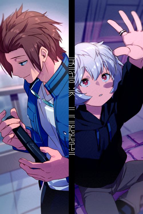 kuga yuuma and jin yuuichi (world trigger) drawn by echo_(circa)