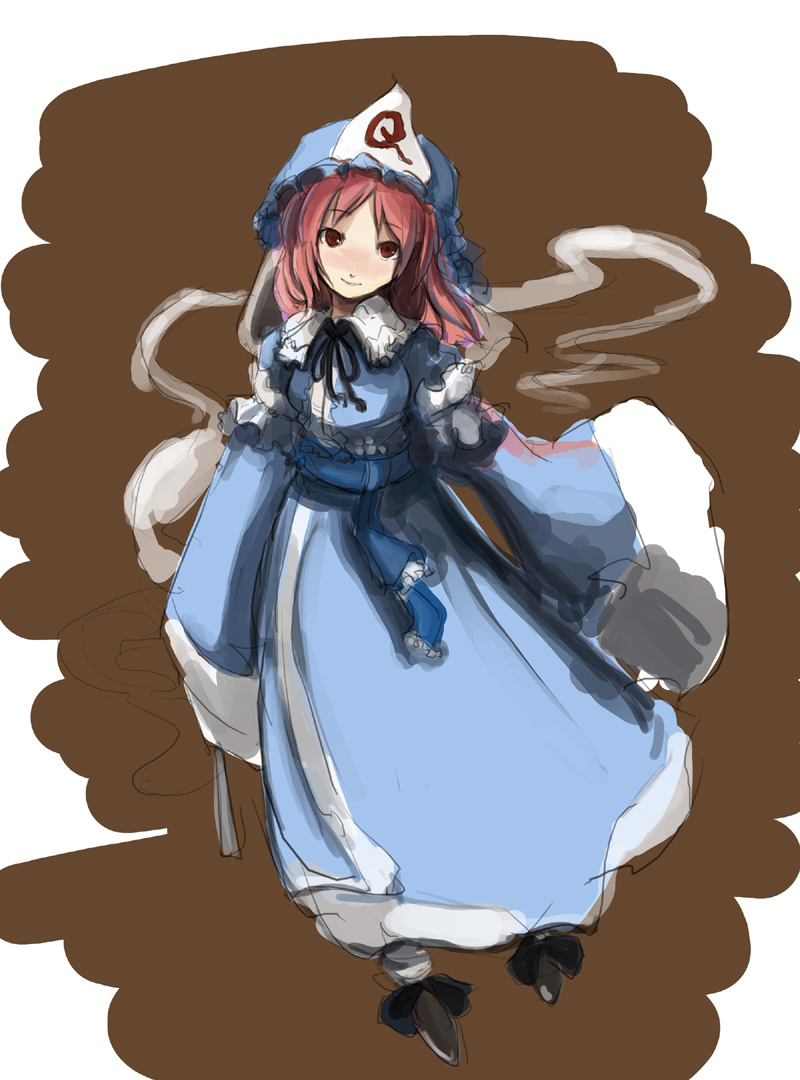 saigyouji yuyuko (touhou) drawn by kasa_(hitori_sanka)