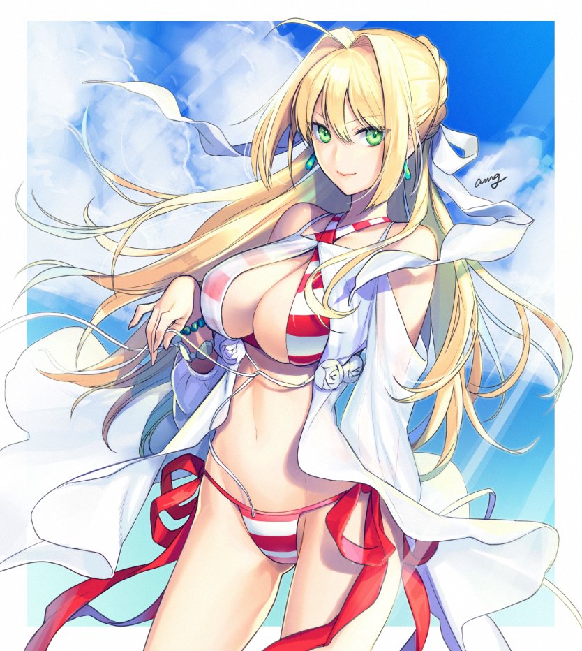 nero claudius (fate and 1 more) drawn by amg_(nwmnmllf)