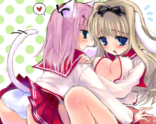 kusugawa sasara and maaryan (to heart and 1 more) drawn by anonymous_(japanese)