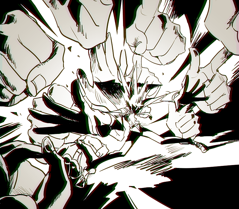 hanazawa teruki (mob psycho 100) drawn by mari-mason