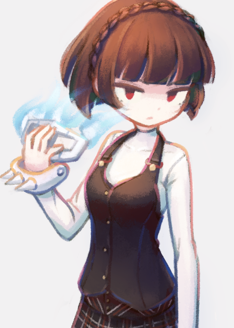 niijima makoto (persona and 1 more) drawn by makaroll