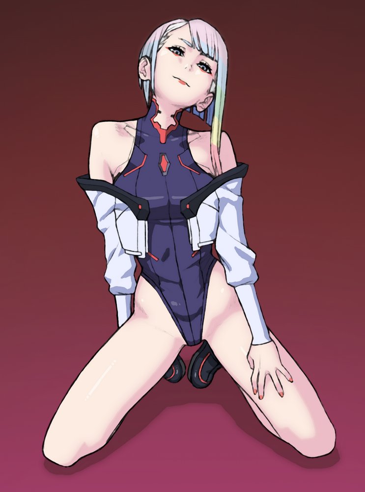 lucy (cyberpunk and 1 more) drawn by bluesalm0n