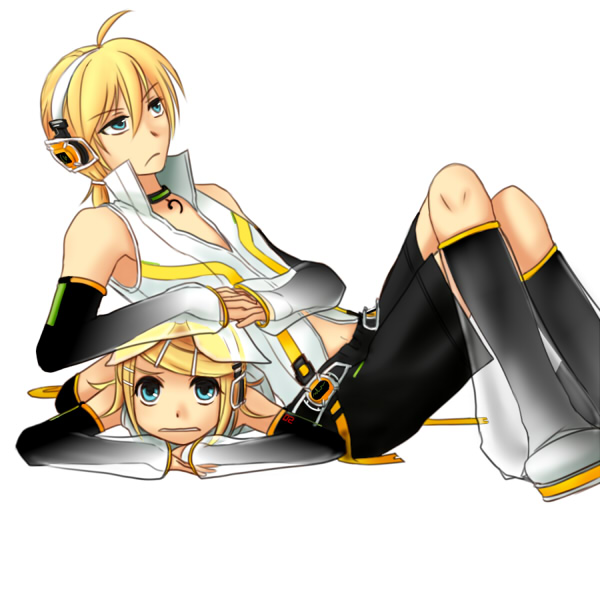 kagamine rin and kagamine len (vocaloid) drawn by fuzuki_yurano