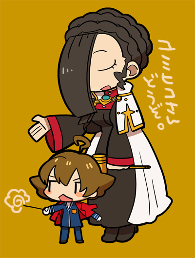 eustace winner and verity gavelle (ace attorney and 2 more) drawn by kida_yuu