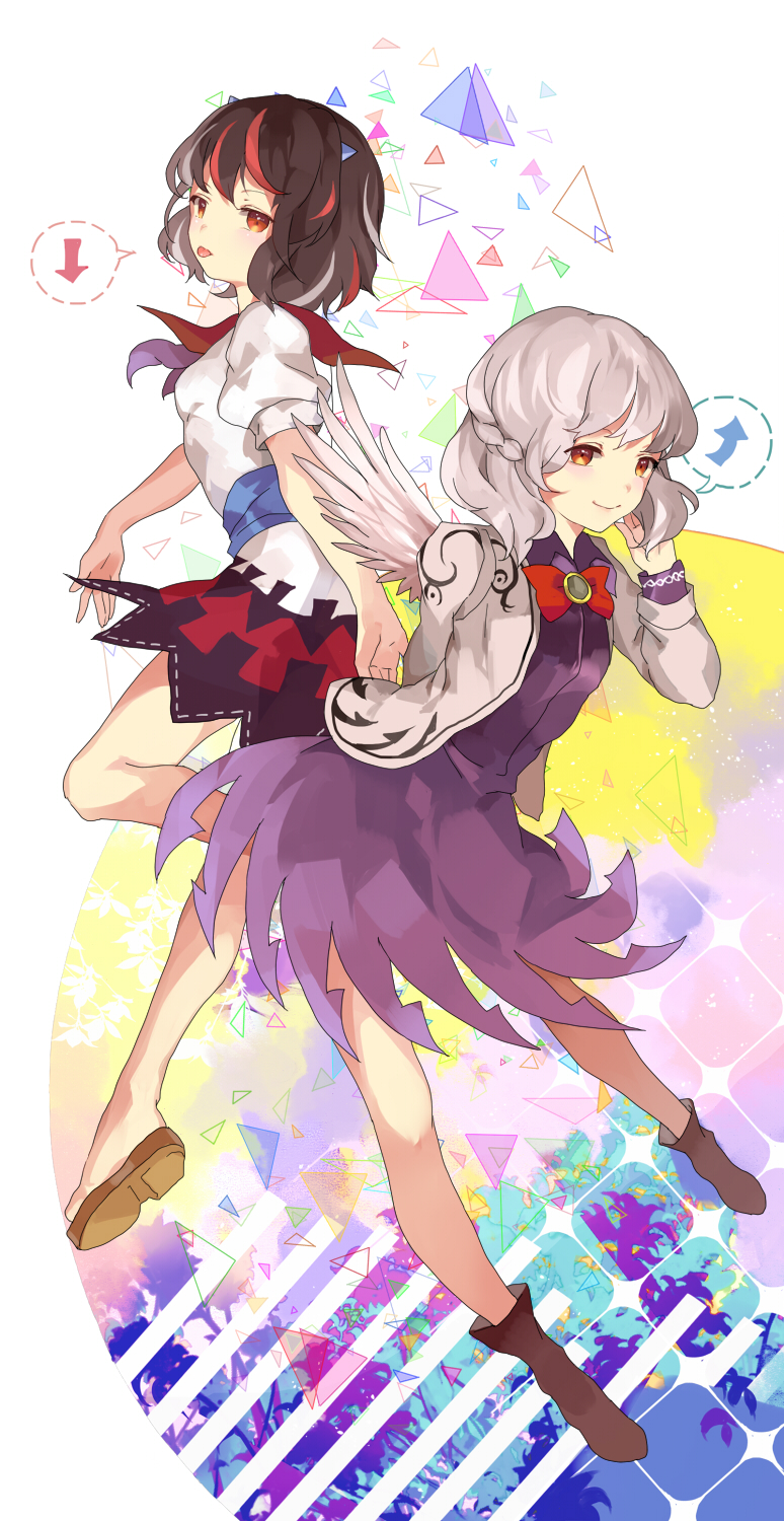 kijin seija and kishin sagume (touhou) drawn by reeh_(yukuri130)