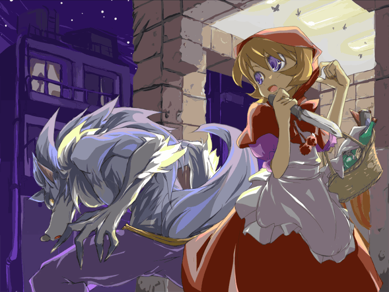 b.b. hood and jon talbain (darkstalkers) drawn by yomi_(incubator)