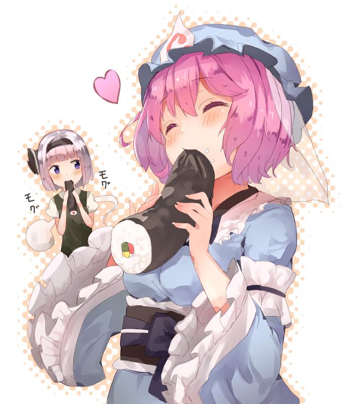 konpaku youmu and saigyouji yuyuko (touhou) drawn by yukizumi_remon
