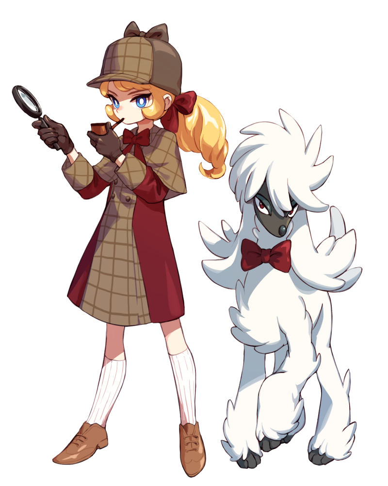 furfrou and april (original and 1 more) drawn by halogenkn