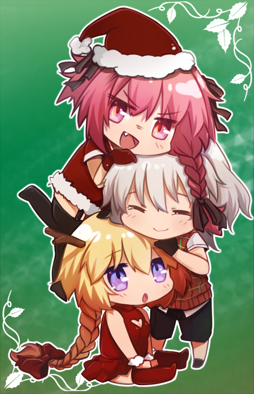 jeanne d'arc, astolfo, and sieg (fate and 1 more) drawn by tusia