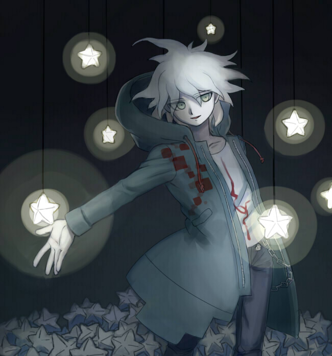 komaeda nagito (danganronpa and 1 more) drawn by pall