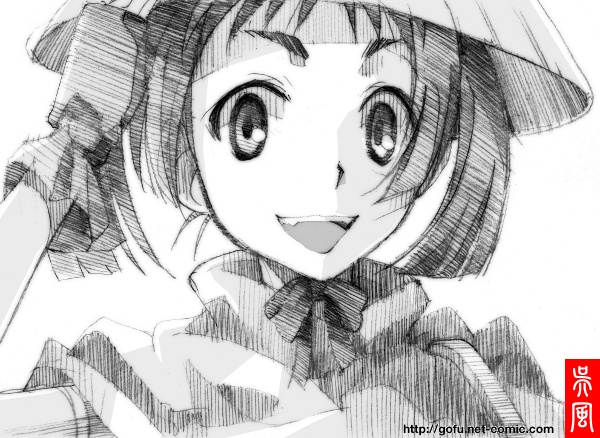 yunyun (428: fuusa sareta shibuya de and 1 more) drawn by gofu