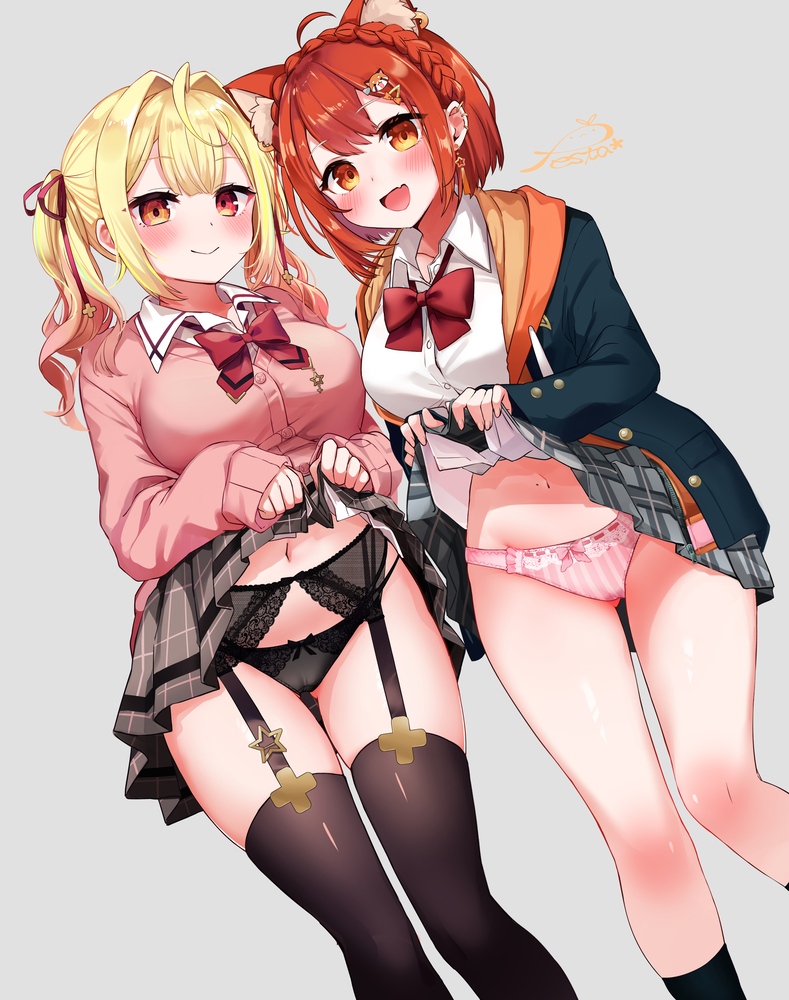 hoshikawa sara and ratna petit (nijisanji) drawn by festa11307070