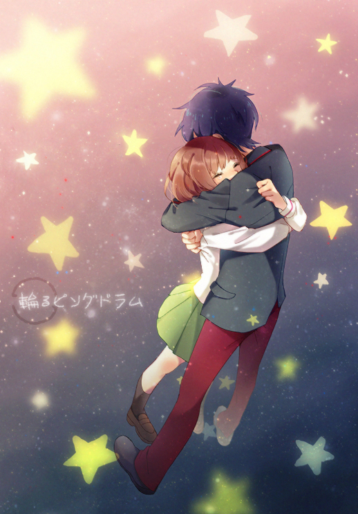 takakura shouma and oginome ringo (mawaru penguindrum) drawn by io_(sinking=carousel)