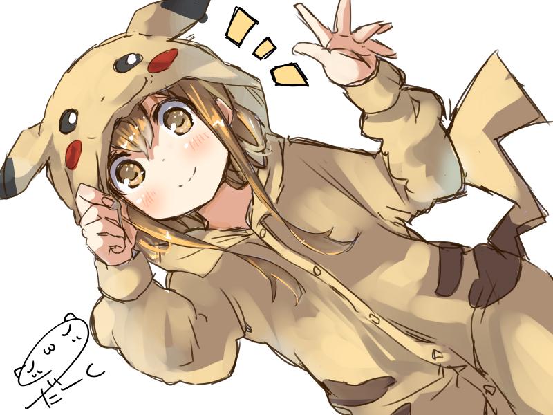 pikachu and inazuma (kantai collection and 1 more) drawn by darkside