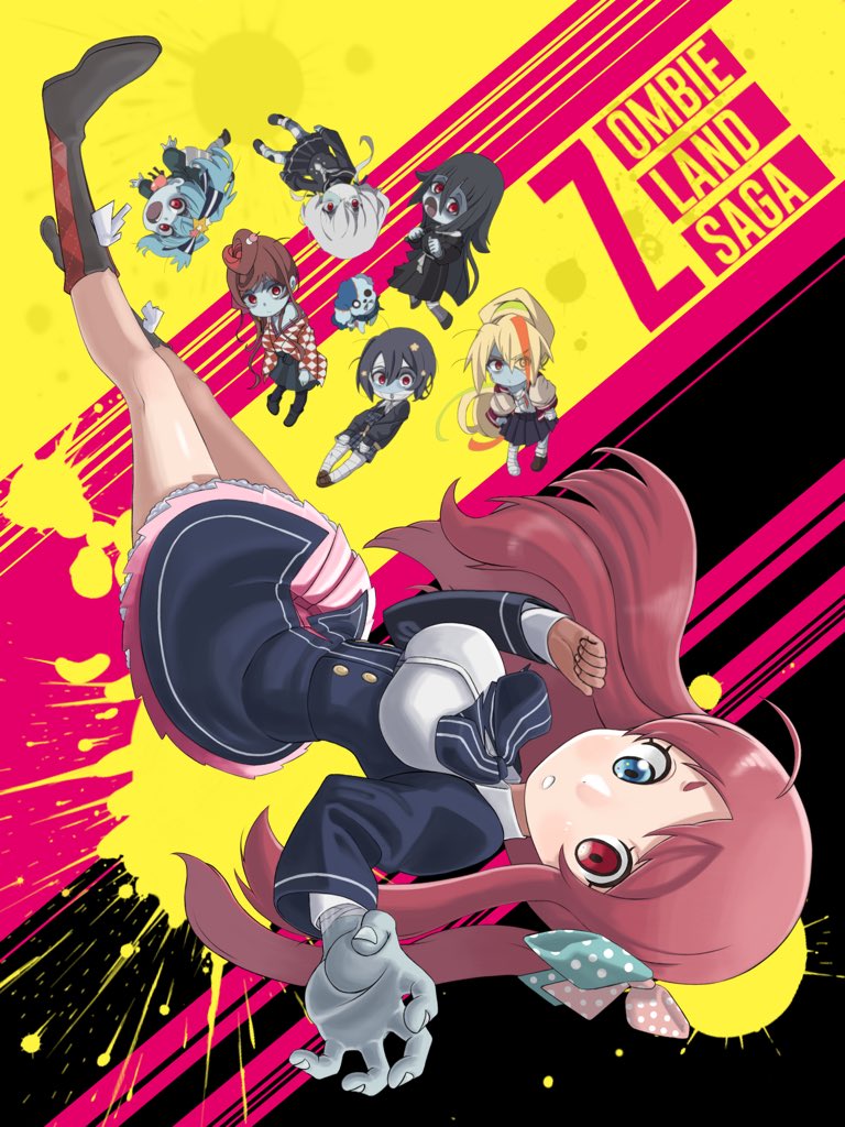 konno junko, minamoto sakura, mizuno ai, nikaidou saki, hoshikawa lily, and 2 more (zombie land saga) drawn by kinzyongnmi