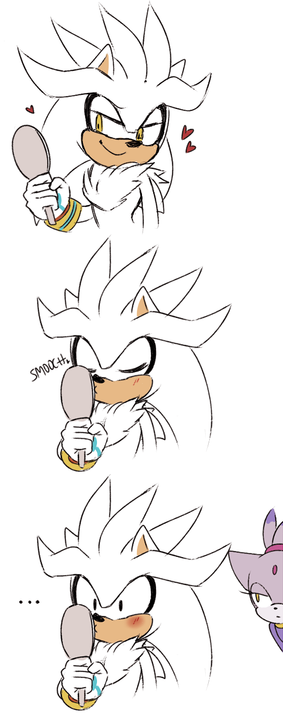 blaze the cat and silver the hedgehog (sonic and 1 more) drawn by beadichnoa