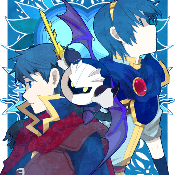 ike, meta knight, and marth (fire emblem and 4 more) drawn by otsuyu_(pixiv_id_136131)