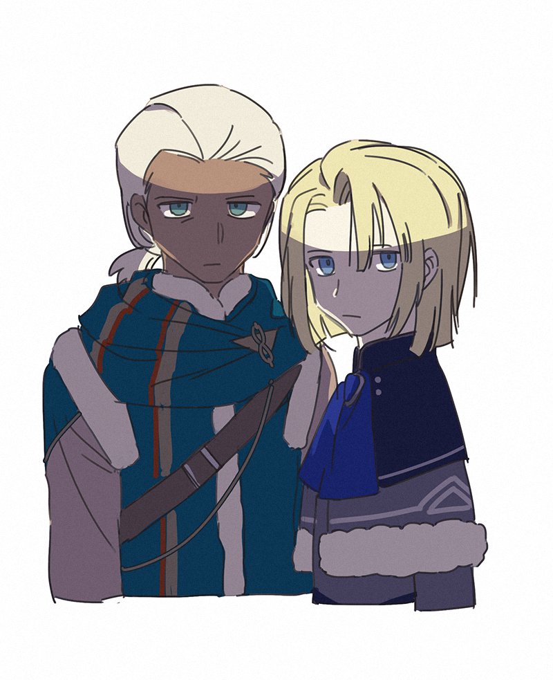 dimitri alexandre blaiddyd and dedue molinaro (fire emblem and 1 more) drawn by blue_sen5e1