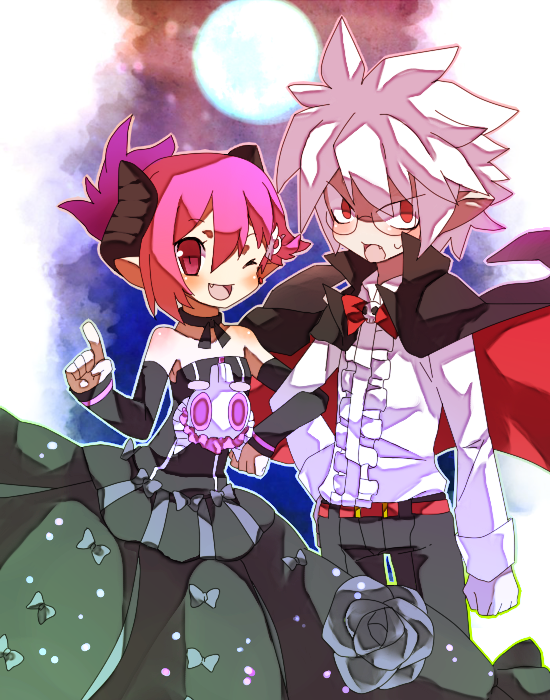 raspberyl and mao (disgaea and 1 more) drawn by yayata_(884)