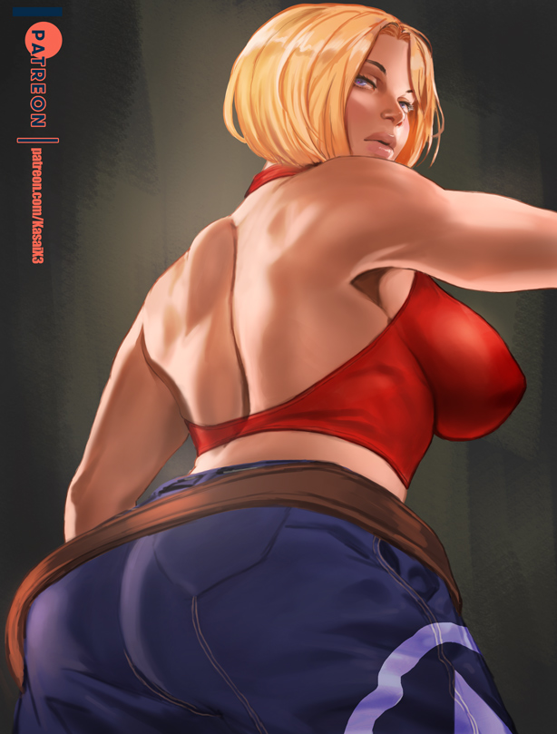 blue mary (the king of fighters and 1 more) drawn by rejean_dubois