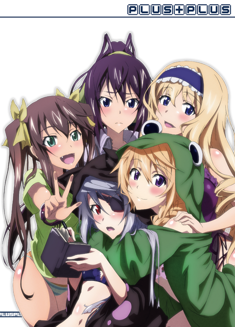 charlotte dunois, cecilia alcott, laura bodewig, shinonono houki, and huang lingyin (infinite stratos) drawn by tappa_(esperanza) and yataneko_(echigo)