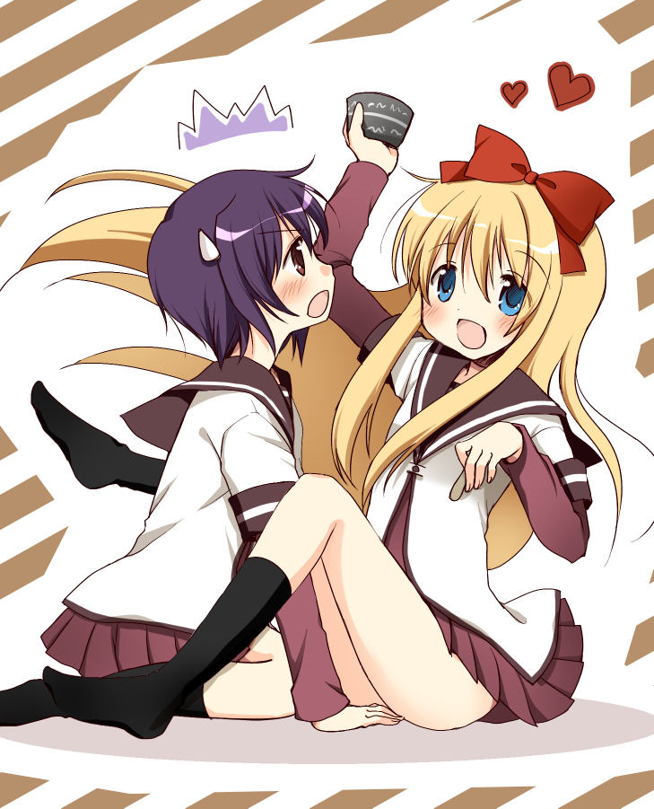 toshinou kyouko and funami yui (yuruyuri) drawn by oumi_neneha