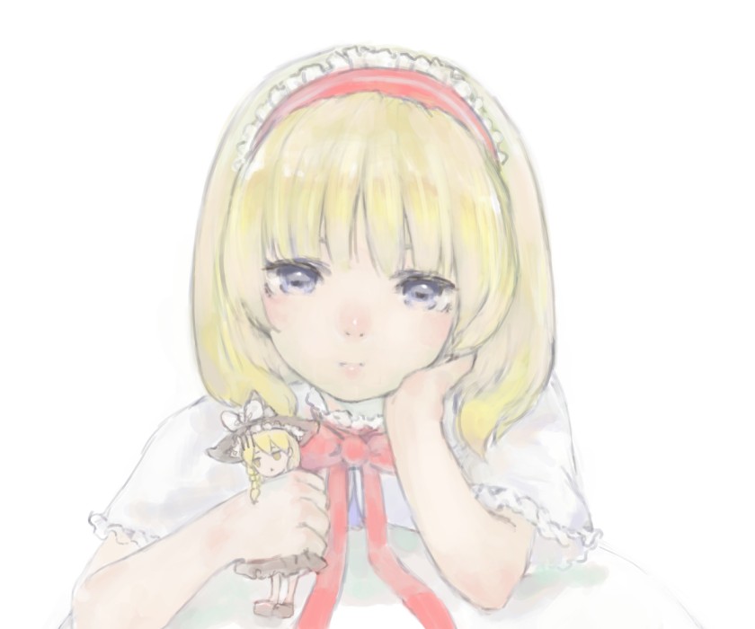 kirisame marisa and alice margatroid (touhou) drawn by masuchi