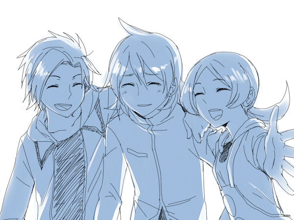 ethan, lyra, and silver (pokemon and 1 more) drawn by cezaria