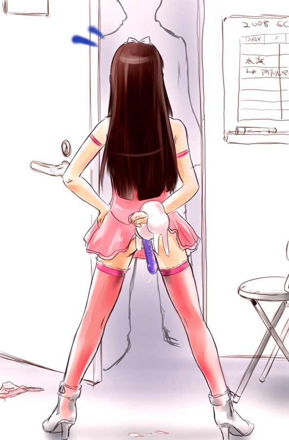minase iori and usa-chan (idolmaster and 1 more) drawn by asaki_yuki