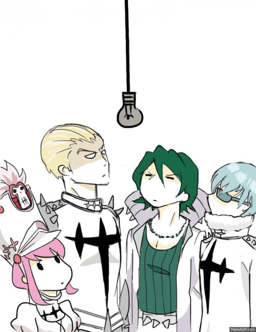 kiryuuin satsuki, jakuzure nonon, gamagoori ira, sanageyama uzu, and inumuta houka (kill la kill) drawn by leviscravat