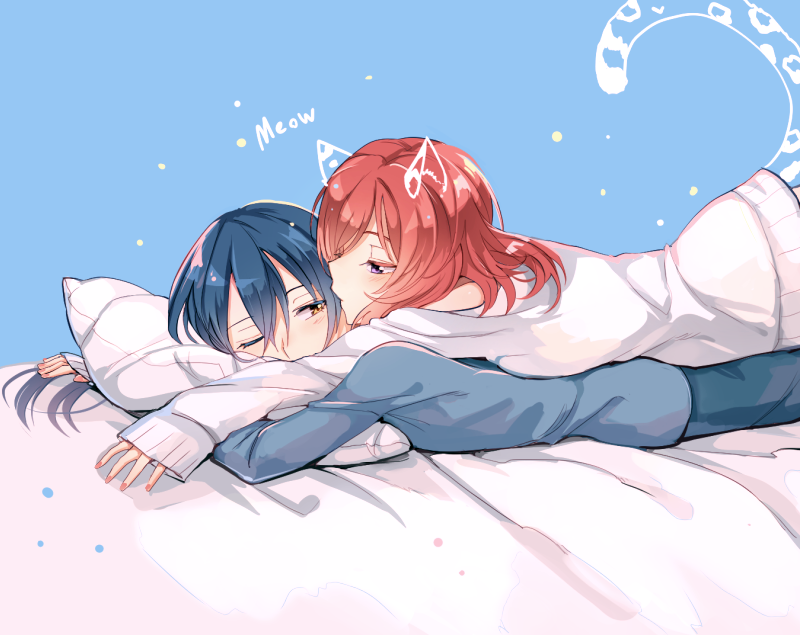 nishikino maki and sonoda umi (love live! and 1 more) drawn by kuma_(bloodycolor)