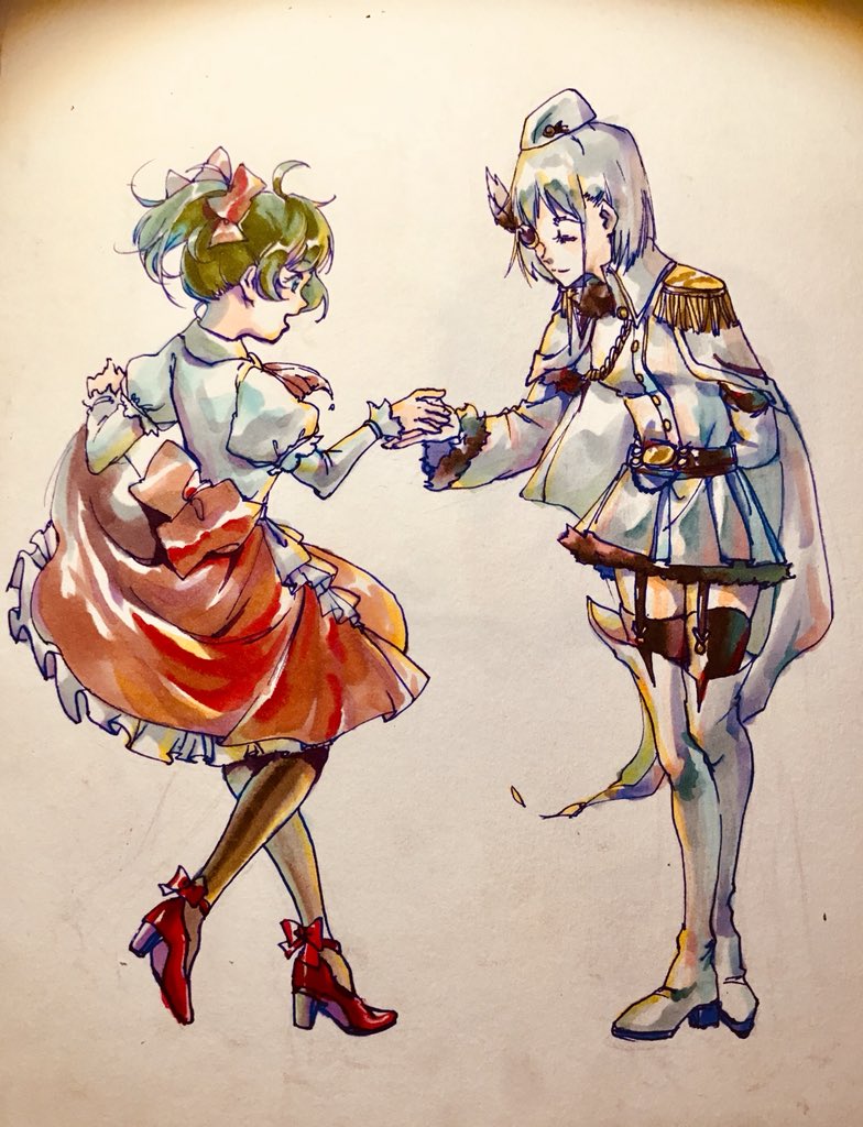 izumi kanagi and anna mel (mahou shoujo madoka magica and 1 more) drawn by yumiao79
