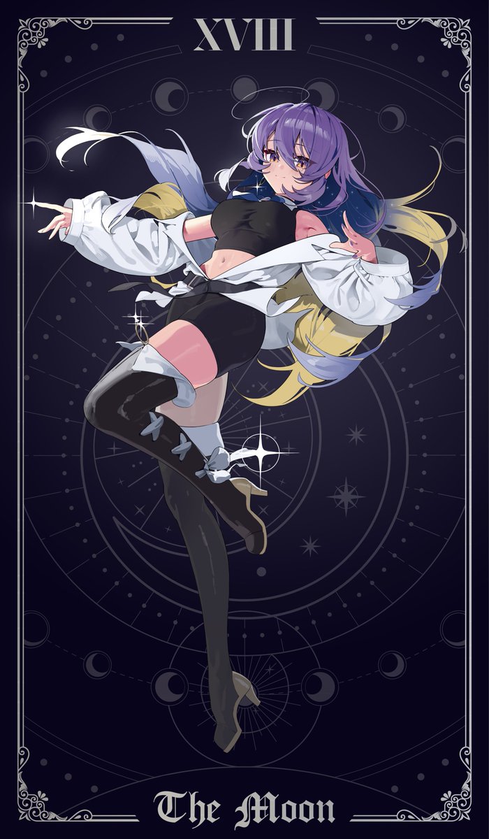 moona hoshinova (hololive and 1 more) drawn by gum_shrew