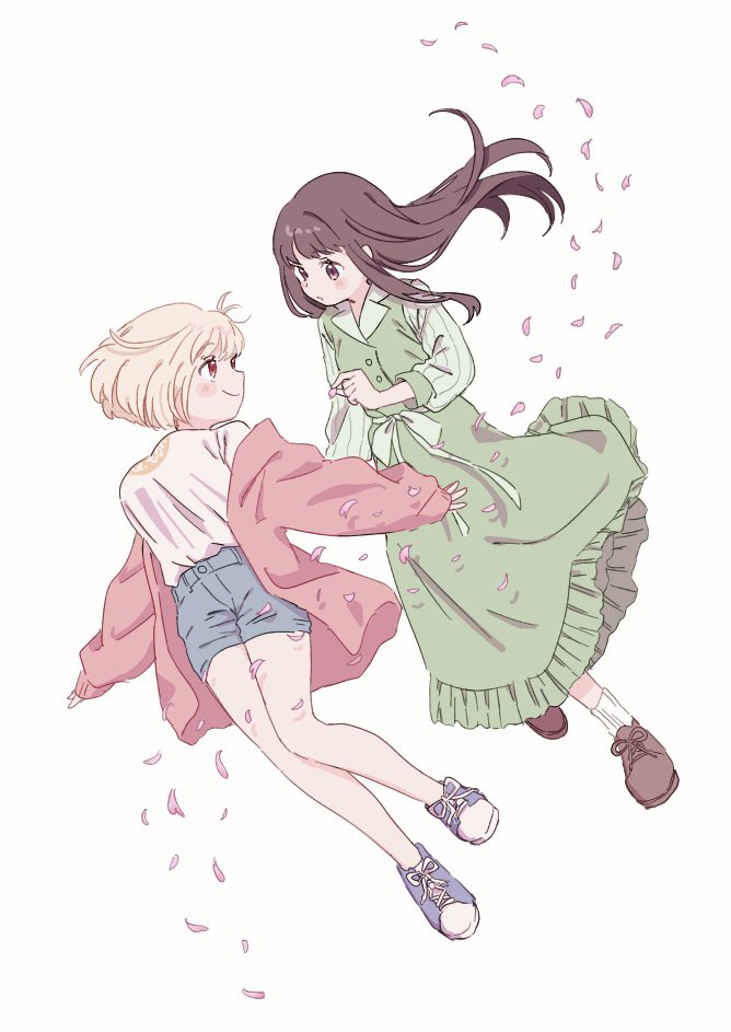 nishikigi chisato and inoue takina (lycoris recoil) drawn by 22neko22cat22