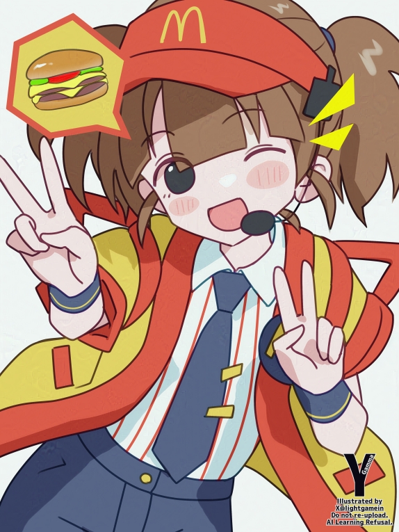 imadake dabuchi tabemi (mcdonald's) drawn by takasaka_light