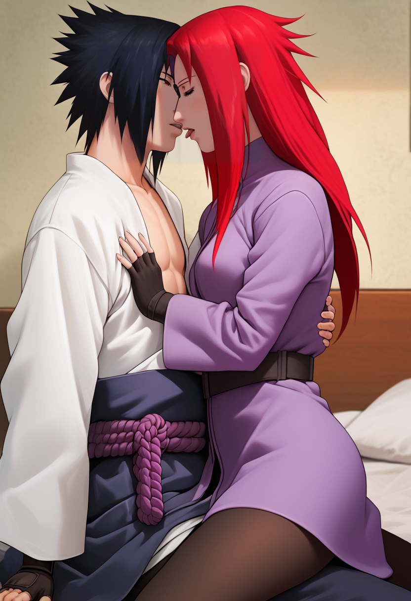 uchiha sasuke and karin (naruto and 1 more)