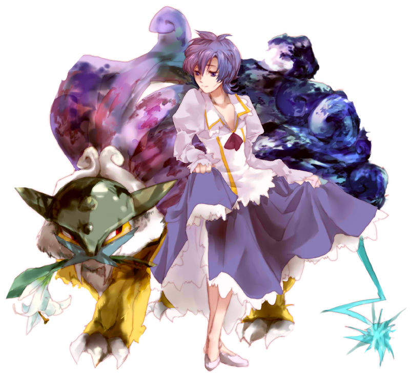 raikou and anabel (pokemon and 2 more) drawn by mirrrrr