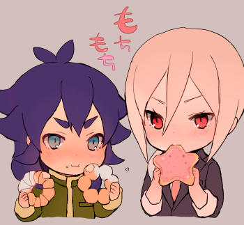 afuro terumi and kishibe taiga (inazuma eleven and 1 more) drawn by tokio_neo