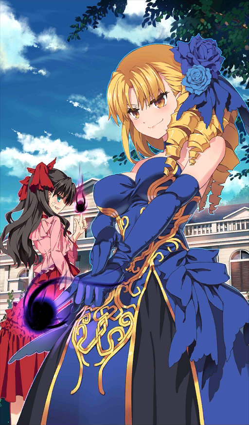 tohsaka rin and luviagelita edelfelt (fate and 1 more) drawn by hiroyama_hiroshi