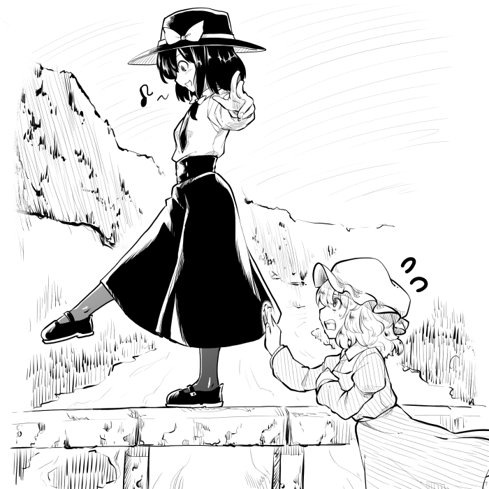 usami renko and maribel hearn (touhou) drawn by berusuke_(beru_no_su)